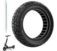 10 X 2.5 Inch Off Road Solid Rubber Replacement Tires 60/70-6.5 For Ninebot F20/F40/G30/Mi4 Ultra/Mi4 With Assembly Tool, 10 X 2.5"" Replacement Wheels For Front (Black 1pc)
