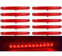 10 x 24 V 12 LED arrière rouge feux de gabarit pour camion remorque caravane châssis bus benne