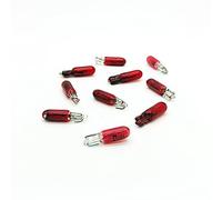 10 x 286 Rouge de voiture Tableau de bord Tableau de bord ampoule 286r T5 12 V 1.2 W W2 X 4.6dd