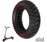 10 x 3/255 x 80 (80/65-6) Pneu Plein, 10 Pouces Pneus de Remplacement pour Joyor Y8-S/KuKirin G2 Max/Kugoo M4 Pro Rouge