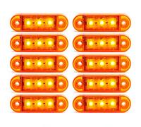 10 x 3 LED Feux de position latéraux arrière indicateur lumière lampe pour remorque, bus, SUV, caravane, camionnette