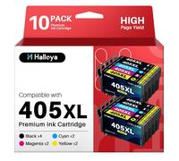 10 x 405XL Compatible Epson 405XL Ink Cartridges for Workforce Pro WF-3820 WF-3825 WF-4820 WF-4825 WF-4830 WF-7830 WF-7835 WF-7840