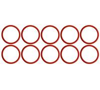 10 x à joint torique pour Jura Groupe Café, 36,09 x 3,53 mm, rouge, Silicone