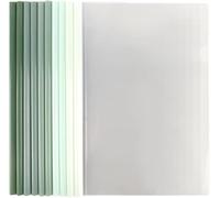 10 x A4 Plastic Folders,Green,Standard,A4,10 Sheets,Report Cover