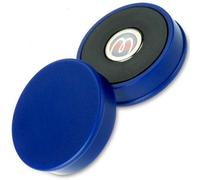 10 x Aimant Rond néodyme pour Tableau avec Capuchon en Plastique Ø 30 x 8mm, Bleu - Tient 2,7 kg - 10 pièces - Aimants mémo puissants avec Noyau en néodyme (NdFeB)