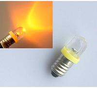 10 x AMPOULE LED E10 Culot à vis Jaune 12 V E de 10 Lampe Ampoule LED 12 V DC