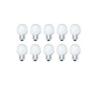 10 x Ampoule LED Goutte 0,8 W E27 Mat Extra Blanc Chaud 2200K 180°