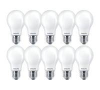 10 X Ampoules LED Philips A60 7W = 60W E27 Opale Mat 806Lm Blanc Chaud 2700K