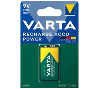 10 x batterie Varta 9V NiMH 200mAh 1er blister prêt à l'emploi LR61 PP3