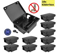 10 x Boîte a appâts Rats Souris Compacte Contrôle Petigi