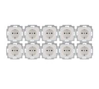 10 x Busch-Jaeger Reflex SI, 20 Euc de 214, de prises®, prises Schuko, blanc alpin