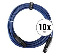 10 x Cable DMX XLR Male Female 3 Poles Lumiere DJ PA Studio Audio Microphone 5M