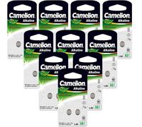 10 X Camelion Alkaline AG2 / LR59 2 Piles Bouton