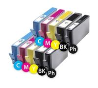 10 x Cartouches d'Encre Remanufactured pack Couleures HP 364 V2 XL HP 364 Y V2 XL pour Imprimante HP Photosmart C309a