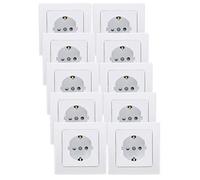 10 x ChiliTec Prise électrique de sécurité I encastrable I Convient pour UP Boîtes I 250 V ~ AC