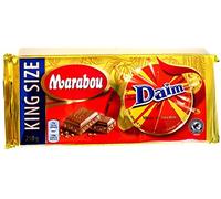 10 x CHOCOLAT AU CHOCOLAT MARABOU DAIM 250g