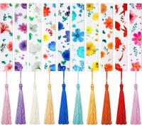 10 X Christmas Bookmark Kits,Cute Bookmarks With Tassel,Suitable For Readers Students Teachers Books Reading Graduation Gifts (10 Styles)