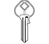 10 X CLE PRINCIPALE PLATE LAITON NICKEL MS6 SILCA