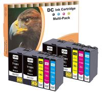 10 x Compatible Ink Cartridges for Epson 13XL T1301 T1302 T1303 T1304 for Epson Stylus BX-525WD BX-535WD BX-625FWD BX-630FW BX-635FWD BX-935FWD SX-525WD SX-535WD SX-6200 FW Workforce 525 630