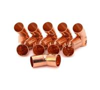 10 X Coude cuivre 45° M/F à souder 40CU - diamètre 16 mm BRICOZOR
