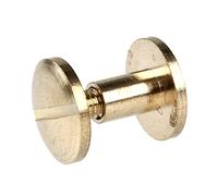 10 x dos Arc solide en laiton bouton vis clou vis d'ancrage ceinture de Rivet en cuir 6mm