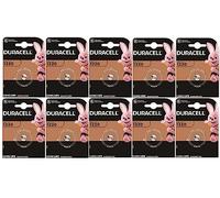 10 x Duracell 1220 (10 ampoules de 1 batterie), 10 piles (CR1220)