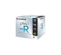 - 10 x DVD-R - 4.7 Go (120 minutes) 16x - boîtier CD