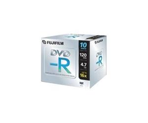 - 10 x DVD-R - 4.7 Go (120 minutes) 16x - boîtier CD