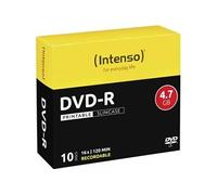- 10 x DVD-R (G) - 4.7 Go (240 minutes) 16x - surface imprimable par jet d'encre - boîtier CD étroit