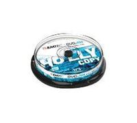 - 10 x DVD+RW - 4.7 Go (120 minutes) 1x - 4x - argent - spindle