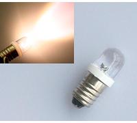 10 x E10 Lampe Ampoule Blanc Chaud 12 V DC LED Lampe Blanc E 10 Ampoule Bulb