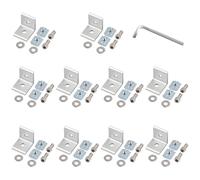 10 X Équerres d'Angle Matériel de Fixation de Fixation d'Angle Rainure 30 X30 8 Entretoises de Grille Profilé en Aluminium