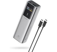 10 x External Battery 100 W 10000 mAh Power Bank, Portable Charger with 2 Ports, Digital Display, Laptop Battery for MacBook Pro, iPhone15, GalaxyS23, AirPods