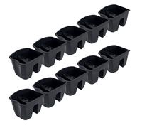 10 x jardinière 24 cm pot suspendu pot de fleurs pot de balcon pot de balustr...