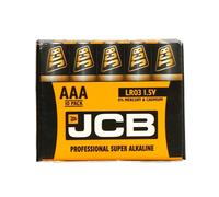 10 x JCB AAA 1.5V Professional Super Alkaline Industrial Batteries LR03 R3