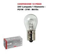 10 X LAMPE P21W - 21W - BA15S - 24V Lampe 1 Filament - 10 Pz Boîte Lumière