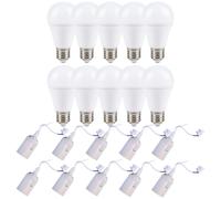 10 X LED Ampoule 12W = 75W E27 1155lm Chaud Construction Renovation Blanc