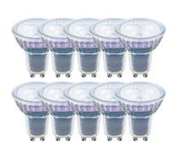 10 X LED Premium Verre Réflecteur GU10 6W= 50W 450lm Blanc Chaud 2700K