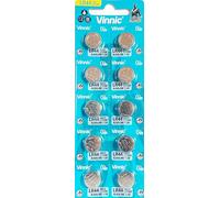 10 X LR44 A76 Alkaline Button Cell AG13 A76 L1154 by Vinnic
