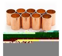 10 X Manchon égal cuivre 270CU femelle / femelle - à souder - diamètre 18 mm BRICOZOR