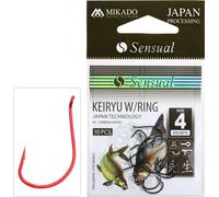 10 x MIKADO KEIRYU hameçons rouges à œil hameçon à brème pour cocktails de maïs Made Worm # 12