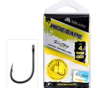 10 x MIKADO WIDE GABE hameçons à carpe forts extrêmement tranchants #4