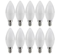 10 X Müller-Licht LED Ampoule Bougie 3W = 25W E14 Mat 245lm Blanc Chaud 2700K