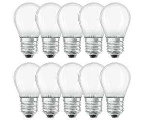 10 X Osram LED Filament Gouttes 4,5W = 40W E27 Mat 470lm Lumière Jour 6500K