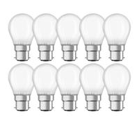 10 X Osram LED Filament Gouttes 4W = 40W B22d Mat Boules 470lm Blanc Chaud 2700K