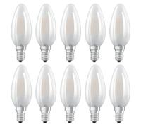 10 X Osram LED Filament Retrofit Classique Bougie 4W = 40W E14 Mat 470lm Chaude