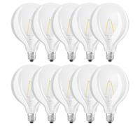 10 X OSRAM LED PARATHOM FILAMENT G125 GLOBE 2,5W = 25W E27 Clair Chaud 2700K