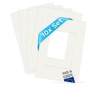 10 x Passe-Partout Blanc pour Photos 21 x 30 cm / A4 (13 x 18 cm)
