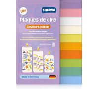 10 X Pastel Wax Plates 20 X 10 Cm For Creating,Decorating And Decorating Candles,Decorative Wax For Diy Wax Melts
