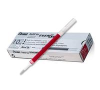 10 X Pentel LR10 Rouleau Recharge pour Energel Stylo Gel 1.0mm Métal Tip Red Ink